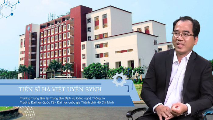 Tiến sĩ Hà Việt Uyên Synh - Trưởng Trung tâm tại Trung tâm Dịch vụ Công nghệ Thông tin tại Trường Đại học Quốc tế - Đại học Quốc gia Thành phố Hồ Chí Minh là ứng viên phó giáo sư ngành Công nghệ Thông tin. Thiết kế: Minh Ngọc nhan-vat.png