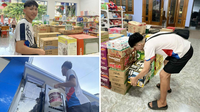 Em Hà Quang Linh có nhiều trải nghiệm thú vị khi làm thêm trong dịp hè. Ảnh: NVCC lam-them-he.jpg