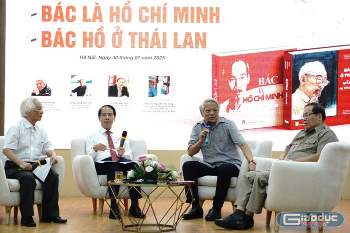 Phó Giáo sư, Tiến sĩ Bùi Đình Phong - Uỷ viên Hội đồng khoa học, nguyên Giảng viên cao cấp Học viện Chính trị quốc gia Hồ Chí Minh chia sẻ tại toạ đàm. gdvn-jdnv.jpg