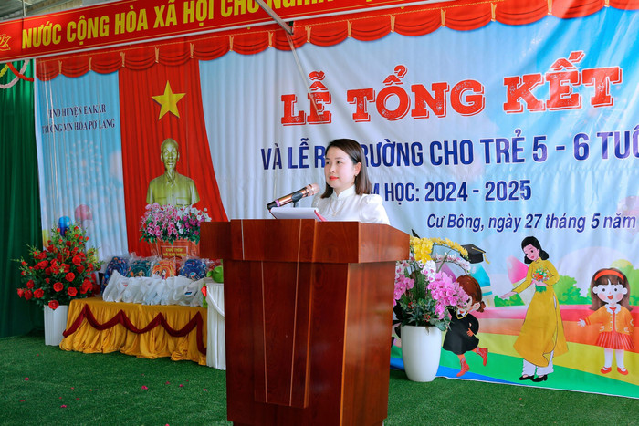 Cô Bùi Thị Dung - Hiệu trưởng Trường Mầm non Hoa Pơ Lang. Ảnh: Website Trường img-5524-scaled.jpg