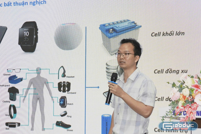 Tiến sĩ Phạm Tùng Dương - Giảng viên Viện Công nghệ Năng lượng có tham luận về Công nghệ lưu trữ năng lượng trên thế giới và ứng dụng ở Việt Nam. gdvn-bk10.jpg