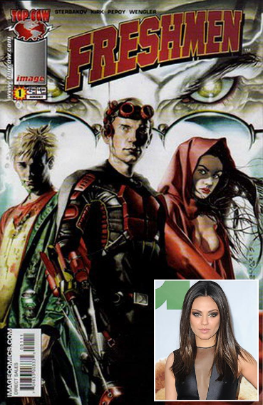 Nữ diễn viên "thiên nga đen" - Mila Kunis cũng được đưa vào truyện tranh.