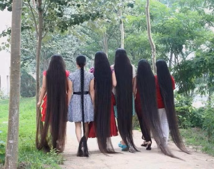 "Tóc em dài em đi trong gió"