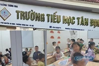Một lớp học tại Trường Tiểu học Tân Định ((phường Tương Mai, Hà Nội). Ảnh: K.H.