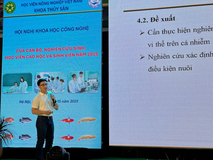 Sinh viên Nguyễn Khánh Tùng đặt vấn đề về thực trạng nghề nuôi cá chép tại Việt Nam hiện còn đối mặt nhiều khó khăn Sinh viên Nguyễn Khánh Tùng đặt vấn đề về thực trạng nghề nuôi cá chép tại Việt Nam hiện còn đối mặt nhiều khó khăn
