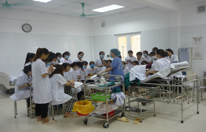 Hệ thống phòng thực hành là một trong những điều kiện cần có đối với cơ sở đào tạo ngành Điều dưỡng. Ảnh: NVCC