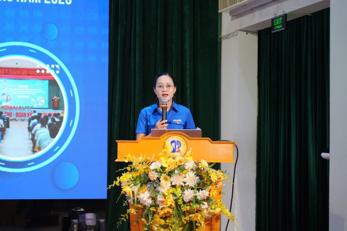 Đồng chí Trương Thị Ngọc Phương – Ủy viên Ban Thường vụ, Phó Trưởng Ban Công tác Đoàn và Thanh thiếu nhi Thành Đoàn Đà Nẵng chia sẻ. Đồng chí Trương Thị Ngọc Phương – Ủy viên Ban Thường vụ, Phó Trưởng Ban Công tác Đoàn và Thanh thiếu nhi Thành Đoàn Đà Nẵng chia sẻ.