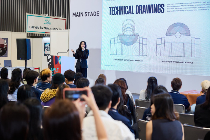 Phan Nguyễn Hoài Thương - Khoa Thiết kế - Nghệ thuật, Trường Đại học Hoa Sen giành top 1 cuộc thi quốc tế Design-A-Bag Vietnam Talent Edition. Ảnh: website nhà trường.