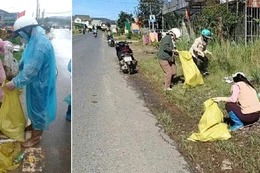 Phong trào xây dựng thôn xanh - sạch - đẹp của bà con đồng bào K’Ho thôn Liêng Bông, Lâm Đồng