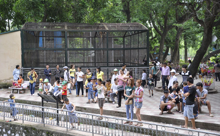 Từ các bé cho tới phụ huynh cũng rất thích thú trước những chuồng thú. Từ các bé cho tới phụ huynh cũng rất thích thú trước những chuồng thú.