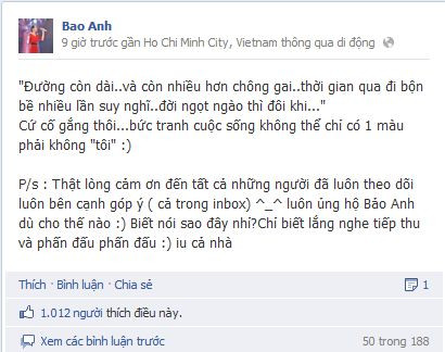 Ảnh chụp từ Facebook Bảo Anh.