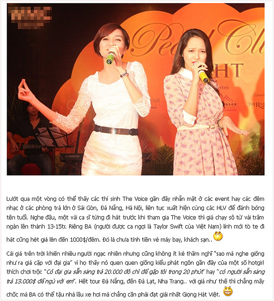 Nữ thí sinh The Voice khẳng định: "Tin đồn thì muôn đời vẫn là tin đồn. Bảo Anh không "cặp kè" với anh Trần Lập nên chẳng thể có clip nóng hay hình ảnh nhạy cảm gì giữa hai người cả".(Theo infonet) Nữ thí sinh The Voice khẳng định: "Tin đồn thì muôn đời vẫn là tin đồn. Bảo Anh không "cặp kè" với anh Trần Lập nên chẳng thể có clip nóng hay hình ảnh nhạy cảm gì giữa hai người cả".(Theo infonet)