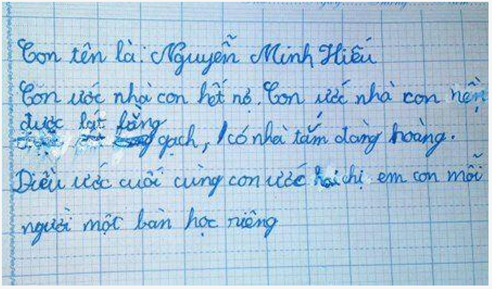 Dòng tâm sự với những điều ước giản dị của Hiếu