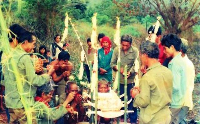 Trước khi đem hạt giống ra rẫy trồng tỉa phải cúng tưới lúa, khi lúa vào kho, đồng bào rước hồn lúa về nhà và cúng ăn mừng lúa mới. Năm nào được mùa thu được trăm gùi lúa, đồng bào sẽ “ăn trâu” để cúng tạ thần linh qua lễ hội tâm ngết Trước khi đem hạt giống ra rẫy trồng tỉa phải cúng tưới lúa, khi lúa vào kho, đồng bào rước hồn lúa về nhà và cúng ăn mừng lúa mới. Năm nào được mùa thu được trăm gùi lúa, đồng bào sẽ “ăn trâu” để cúng tạ thần linh qua lễ hội tâm ngết