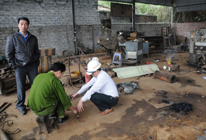 Hiện trường xảy ra tai nạn Hiện trường xảy ra tai nạn