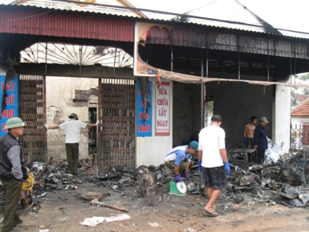 Nơi xảy ra vụ cháy Nơi xảy ra vụ cháy