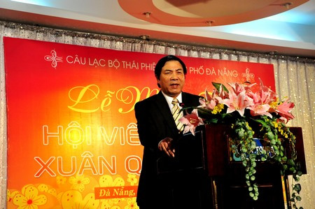 Trưởng Ban Nội chính Trung ương, Bí thư Thành ủy Đà Nẵng Nguyễn Bá Thanh nói chuyện với các cán bộ lãnh thành cách mạng trong CLB Thái Phiên Trưởng Ban Nội chính Trung ương, Bí thư Thành ủy Đà Nẵng Nguyễn Bá Thanh nói chuyện với các cán bộ lãnh thành cách mạng trong CLB Thái Phiên