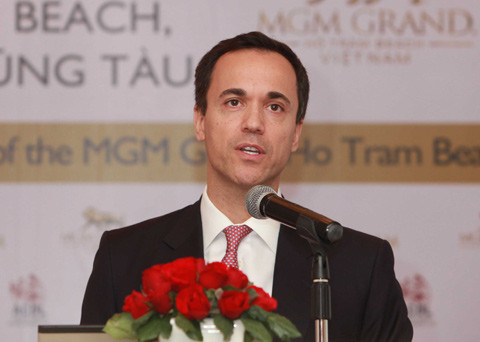 Tổng giám đốc Điều hành dự án Hồ Tràm Strip, ông Lloyd Nathan: "Chúng tôi không chịu áp lực cạnh tranh nào khi triển khai dự án. Ảnh: T.V Tổng giám đốc Điều hành dự án Hồ Tràm Strip, ông Lloyd Nathan: "Chúng tôi không chịu áp lực cạnh tranh nào khi triển khai dự án. Ảnh: T.V