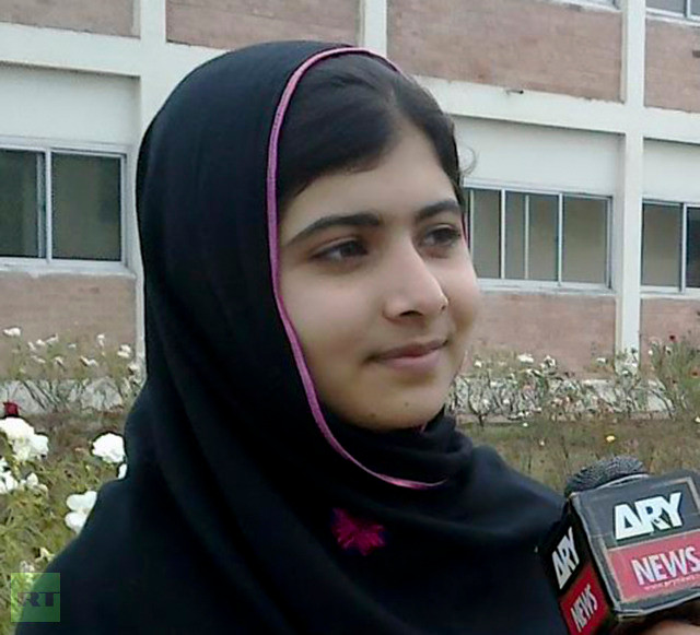 Cô bé Malala Yousufzai (Ảnh: RT) Cô bé Malala Yousufzai (Ảnh: RT)