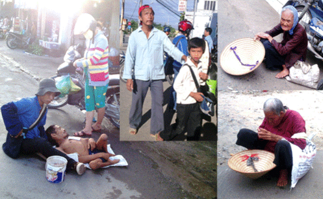 Dù giữa trưa nắng gắt hay đêm khuya mưa lạnh, những em bé vẫn phải dầu dãi trên đường phố, xin đủ số tiền quy định nộp cho những kẻ chăn dắt. Nếu không họ sẽ bị chúng bỏ đói, bỏ rét, đánh đập dã man (Ảnh Nguyên Vũ - CATP) Dù giữa trưa nắng gắt hay đêm khuya mưa lạnh, những em bé vẫn phải dầu dãi trên đường phố, xin đủ số tiền quy định nộp cho những kẻ chăn dắt. Nếu không họ sẽ bị chúng bỏ đói, bỏ rét, đánh đập dã man (Ảnh Nguyên Vũ - CATP)