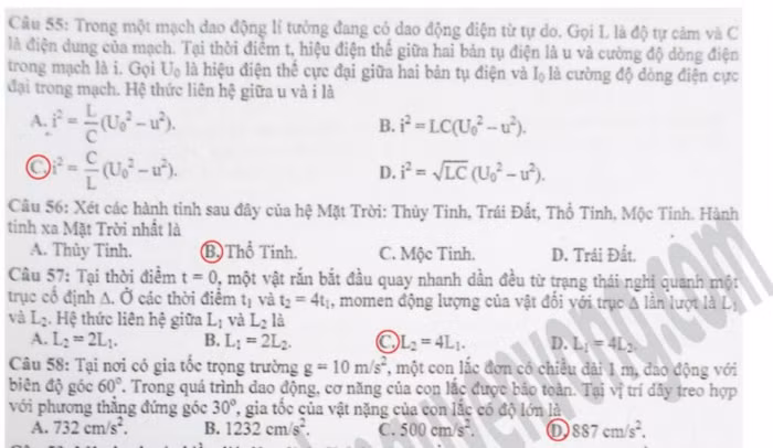 BẤM ĐÂY XEM ĐÁP ÁN MÔN TOÁN KHỐI A 2012 - BẤM ĐÂY XEM ĐÁP ÁN MÔN HÓA KHỐI A 2012 - BẤM ĐÂY XEM ĐÁP ÁN MÔN NGOẠI NGỮ KHỐI A1