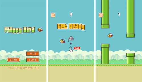 Giao diện trò chơi Flappy Bird. Giao diện trò chơi Flappy Bird.
