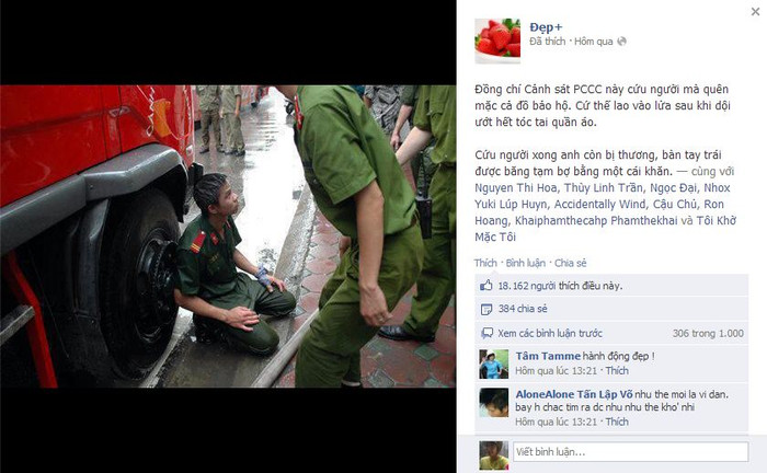 Ảnh chụp từ Facebook Đẹp+. Ảnh chụp từ Facebook Đẹp+.