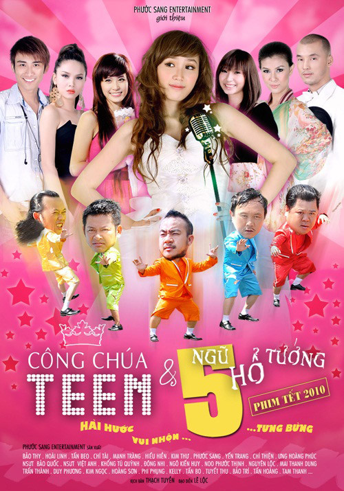 Poster phim "Công chúa teen và ngũ hổ tướng". Poster phim "Công chúa teen và ngũ hổ tướng".