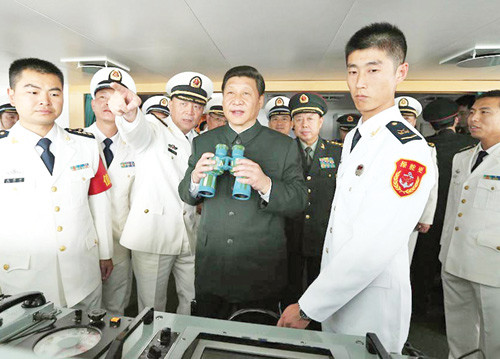 Ông Tập Cận Bình nhiều lần hô hào quân đội tăng cường sức chiến đấu - Ảnh: Hoàn Cầu thời báo