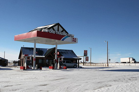 Thị trấn Buford nằm trên đường huyết mạch nối New York với San Francisco. Ảnh: ExclusivePix