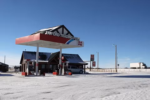 Thị trấn Buford nằm trên đường huyết mạch nối New York với San Francisco. Ảnh: ExclusivePix