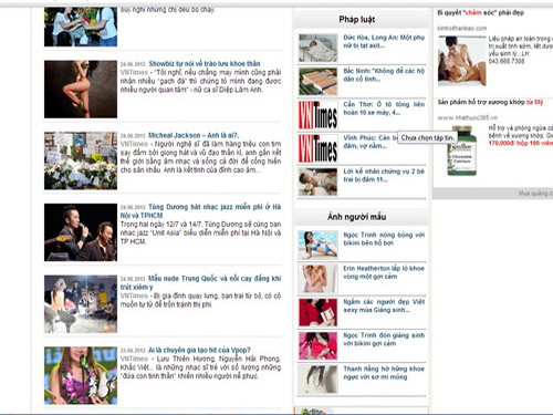 Website này bị xử phạt vì không ghi rõ nguồn dẫn trong nội dung tin tức, đồng thời tự ý hoạt động như một tờ báo điện tử Website này bị xử phạt vì không ghi rõ nguồn dẫn trong nội dung tin tức, đồng thời tự ý hoạt động như một tờ báo điện tử
