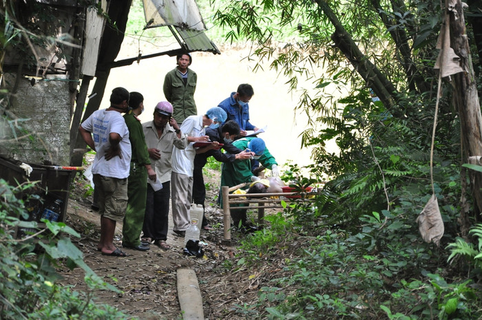 - Hiện trường nơi phát hiện thi thể nữ sinh Đỗ Thị Phước