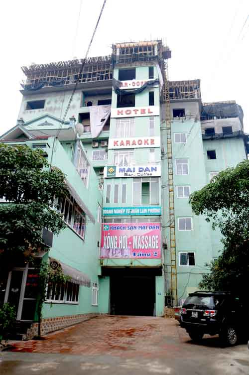 Khách sạn nơi ông Bình bị sát hại Khách sạn nơi ông Bình bị sát hại