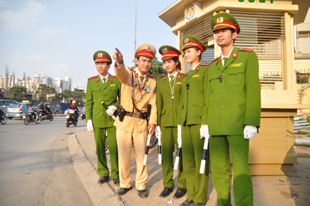 Các học viên HV Cảnh sát được tăng cường hỗ trợ CSGT Các học viên HV Cảnh sát được tăng cường hỗ trợ CSGT