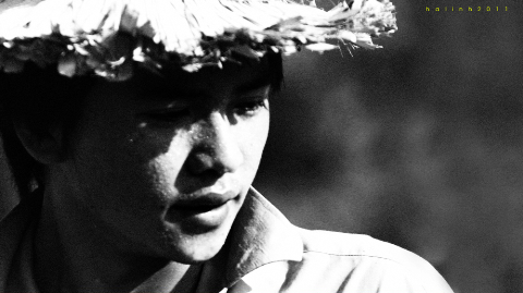 Chàng thanh niên ở Quản Bạ, Hà Giang.