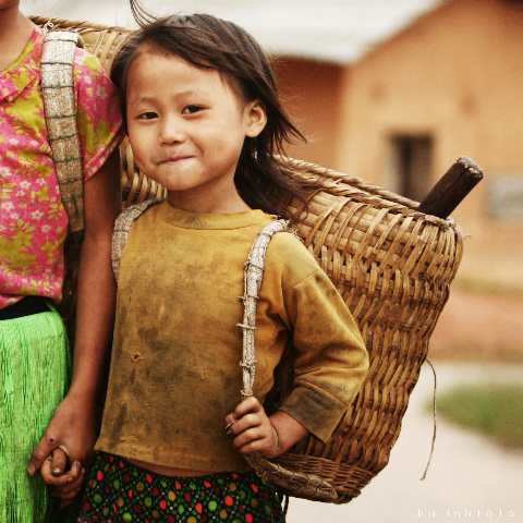 Nụ cười trẻ thơ.