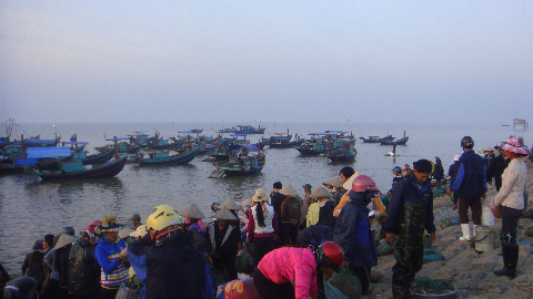 Giao dịch bến cá