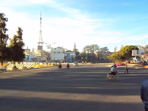 Vòng xoay cạnh Hồ Xuân Hương, Đà Lạt.