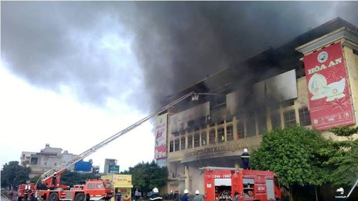 Hiện trường vụ cháy Hiện trường vụ cháy