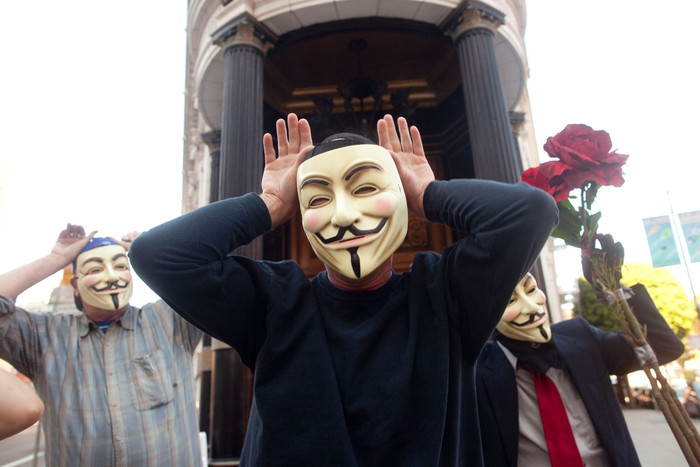 Các thành viên nhóm Anynomous