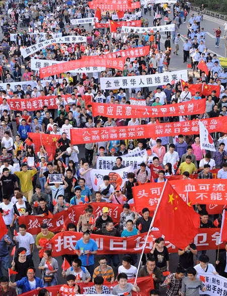 Biểu tình chống Nhật lan rộng trên 85 thành phố của Trung Quốc