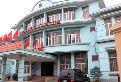 Trụ sở UBND phường Hoàng Liệt, quận Hoàng Mai. Ảnh: Thái Thịnh. Trụ sở UBND phường Hoàng Liệt, quận Hoàng Mai. Ảnh: Thái Thịnh.