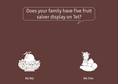 Ở Hà Nội có nhiều gánh hàng hoa, xe đạp chở hoa bán rong. Sài Gòn dường như không có hình ảnh này. Người Sài Gòn thường mua trong các tiệm hoa tươi Ở Hà Nội có nhiều gánh hàng hoa, xe đạp chở hoa bán rong. Sài Gòn dường như không có hình ảnh này. Người Sài Gòn thường mua trong các tiệm hoa tươi