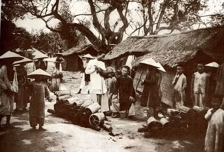 Một góc chợ địa phương.