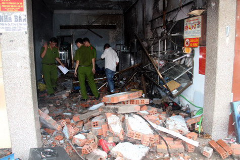 Hiện trường vụ nổ