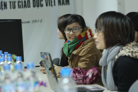 Các nữ sinh tươi tắn tại buổi gặp mặt giới thiêu 2 chương trình đặc biệt. Ảnh: Xuân Trung Các nữ sinh tươi tắn tại buổi gặp mặt giới thiêu 2 chương trình đặc biệt. Ảnh: Xuân Trung