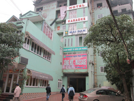 Nhà nghỉ Mai Đan nơi ông Bình bị giết hại.