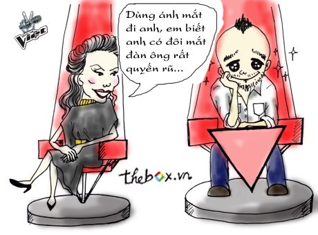 Về phía Hà Hồ chẳng những khuyên bảo thí sinh mà còn hết mình quân sư cho Trần Lập để lôi kéo giọng ca đẹp này về đội. Phút cuối, cô vẫn thì thầm với Trần Lập rằng: "Dùng ánh mắt đi anh, em biết anh có đôi mắt đàn ông rất quyến rũ." Về phía Hà Hồ chẳng những khuyên bảo thí sinh mà còn hết mình quân sư cho Trần Lập để lôi kéo giọng ca đẹp này về đội. Phút cuối, cô vẫn thì thầm với Trần Lập rằng: "Dùng ánh mắt đi anh, em biết anh có đôi mắt đàn ông rất quyến rũ."