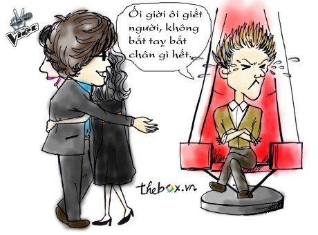 Giây phút Hà Hồ phấn khích vì đón được Anh Tuấn về đội khiến Mr. Đàm tiếc nuối. Ngồi từ phía xa, Đàm Vĩnh Hưng vẫn nói với một câu hóm hỉnh để thể hiện sự nuối tiếc của mình: "Ối giời ôi giết người, không bắt tay bắt chân gì hết." Giây phút Hà Hồ phấn khích vì đón được Anh Tuấn về đội khiến Mr. Đàm tiếc nuối. Ngồi từ phía xa, Đàm Vĩnh Hưng vẫn nói với một câu hóm hỉnh để thể hiện sự nuối tiếc của mình: "Ối giời ôi giết người, không bắt tay bắt chân gì hết."